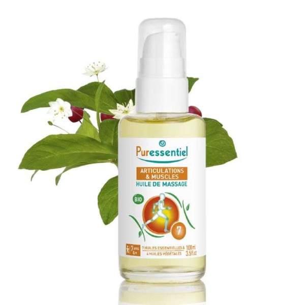 PURESSENTIEL - Articulation et muscles huile de massage arnica gaultherie 100 ml