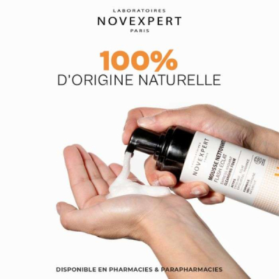 NOVEXPERT - Flash eclat mousse nettoyante 150 ml | LE PARA