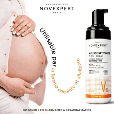 NOVEXPERT - Flash eclat mousse nettoyante 150 ml | LE PARA