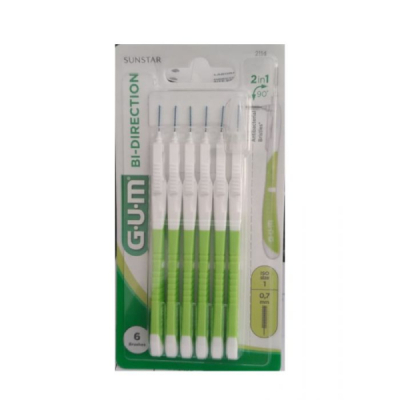 GUM - Manche par 6 unites avec brosettes ultra micro fine