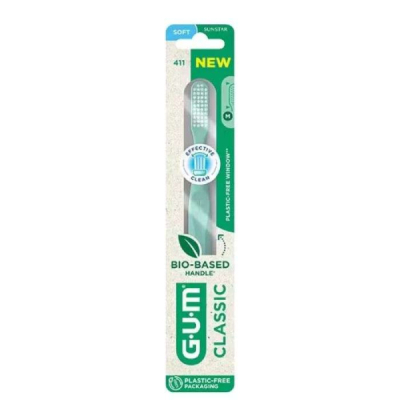 GUM - Brosse a dents classique souple ref 411 | LE PARA
