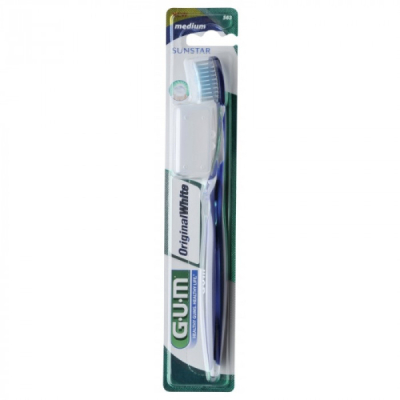 GUM - Brosse a dents original white medium compacte ref 563
