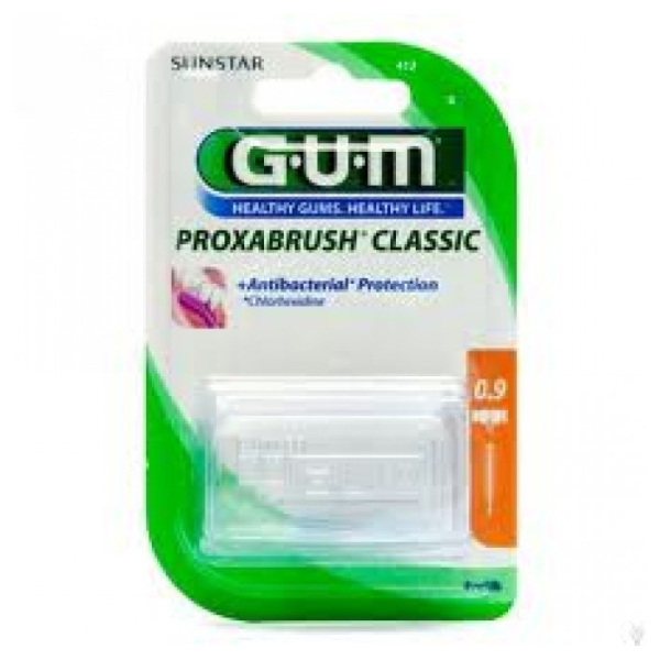 GUM - Recharge brossettes ultra fines par 8 unites 0.9mm ref 412