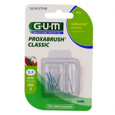 GUM - Recharge brossettes ultra fines par 8 unites 1.1 mm