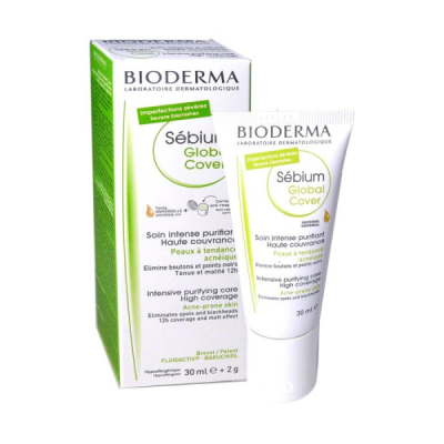 BIODERMA - Sebium global cover soin intense purifiant teinte