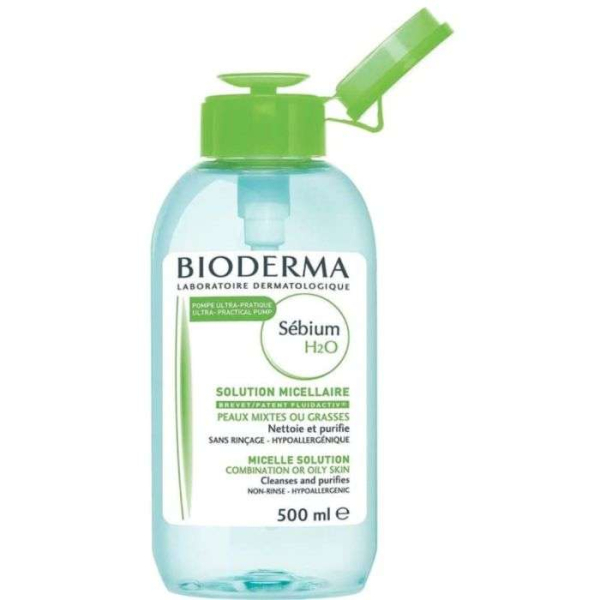 BIODERMA - Sebium h20 solution micellaire pompe inversee 500 ml