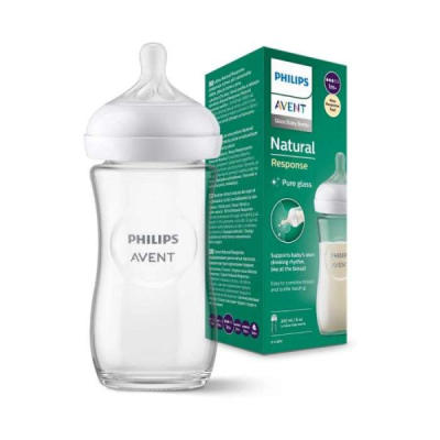 AVENT - Biberon natural en verre 240 ml 1mois+ 8 oz | LE PARA