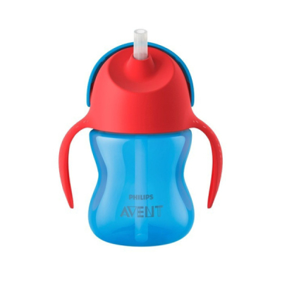 AVENT - Tasses a paille 200 ml / 7oz 9m+ bleu | LE PARA
