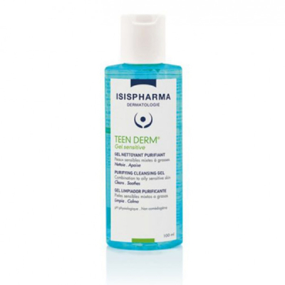 ISISPHARMA - Teen derm gel nettoyant sensitive 100ml