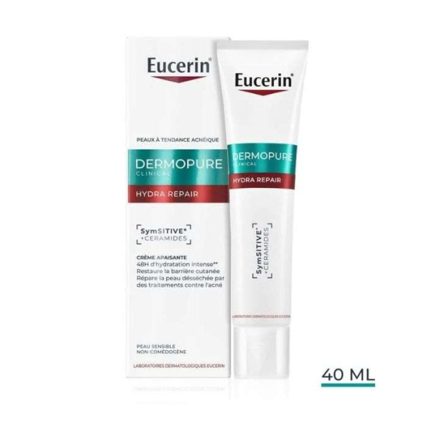 EUCERIN - Dermopure hydra repair creme apaisante 40 ml