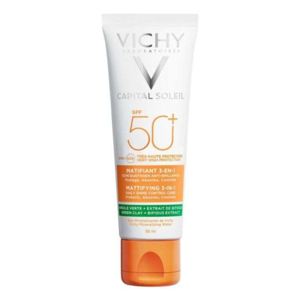 VICHY - Capital soleil matifiant 3 en 1 spf 50+