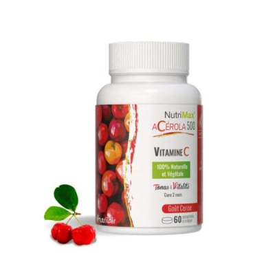 NUTRIMAX - Acerola 500 vitamine c 60 comprimes | LE PARA