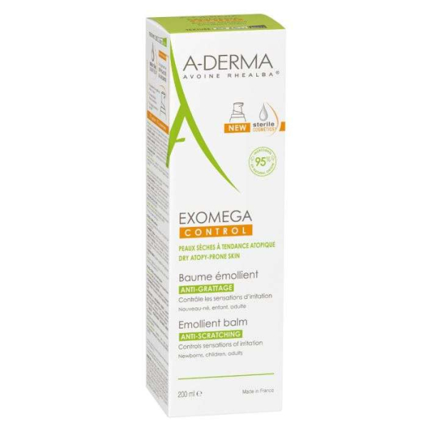A-DERMA - Exomega controle baume emollient anti grattage 200ml