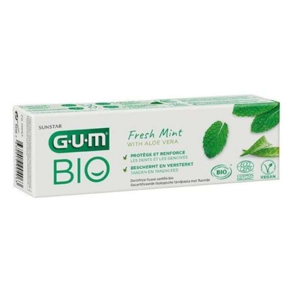 GUM - Dentifrice bio fresh menthe et aloe verra 75 ml ref 7020