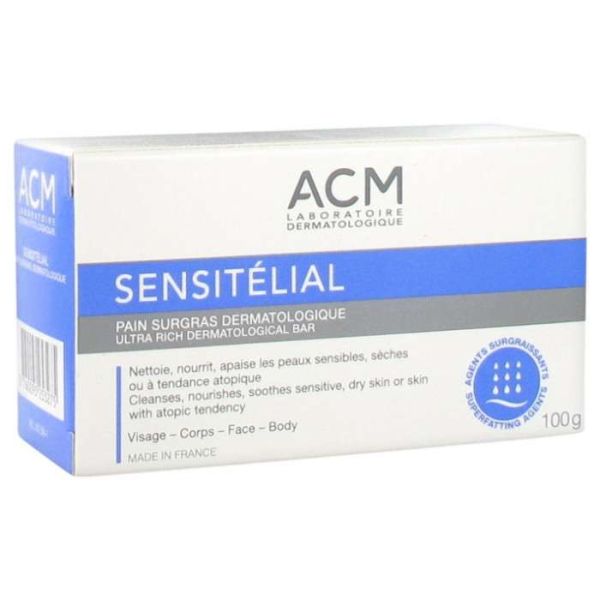 ACM - Sensitelial pain surgras dermatologique 100 g