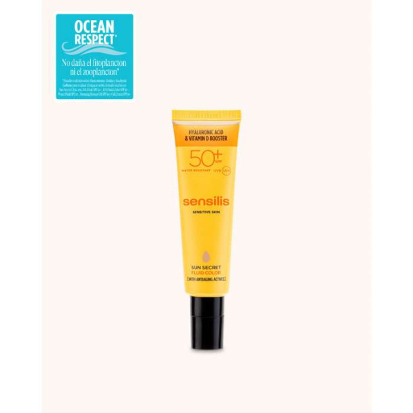 SENSILIS - Soin pour le visage anti-âge fluide teinté spf50+