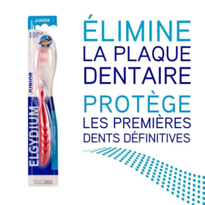 ELGYDIUM - Brosse a dents junior souple 7 a 12 ans | LE PARA