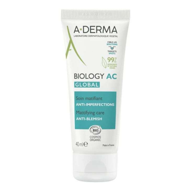 A-DERMA - Biology ac global soin matifiant anti imperfections 40 ml