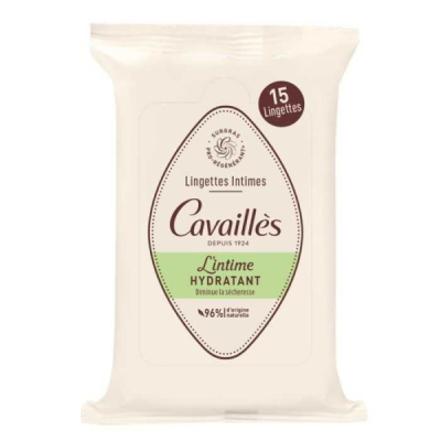 ROGE CAVAILLES - Lingettes intime hydratant 15 unites