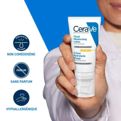 CERAVE - Creme hydratante visage spf 50 52 ml | LE PARA