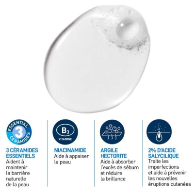 CERAVE - Gel moussant anti imperfections 236 ml | LE PARA