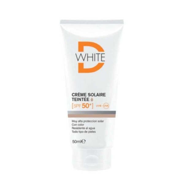 D-WHITE - Creme solaire teinte clair spf 50+