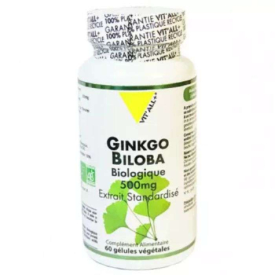 VIT'ALL+ - Ginkgo biloba biologique 500mg 60capsules | LE PARA