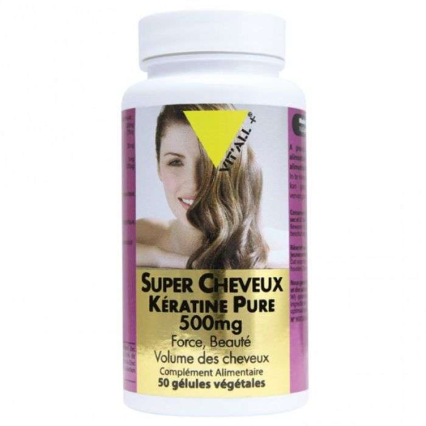 VIT'ALL+ - Super cheveux keratine pure 500mg 50capsules