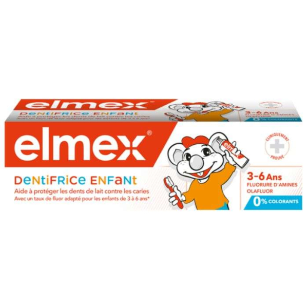 ELMEX - Dentifrice enfant 3-6 ans