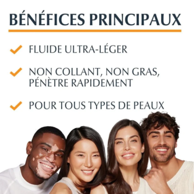 EUCERIN - Hydro protect fluide ultra legerspf 50+ tous types