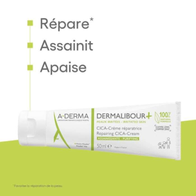 A-DERMA - Dermalibour + cica creme reparatrice 50 ml