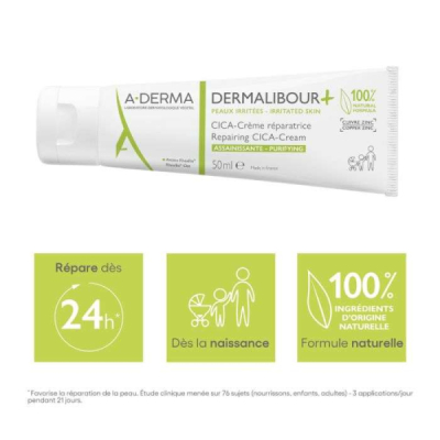 A-DERMA - Dermalibour + cica creme reparatrice 50 ml