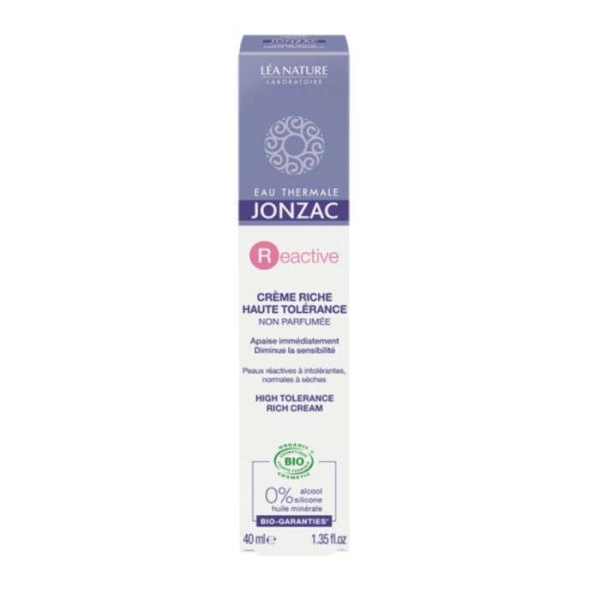 LEA NATURE - Eau thermale jonzac reactive creme riche haute tolerance 40 ml