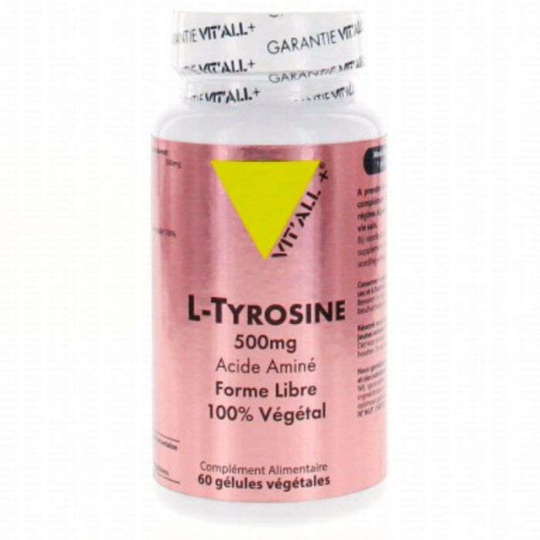 VIT'ALL+ - L tyrosine 500 mg 60 gelules