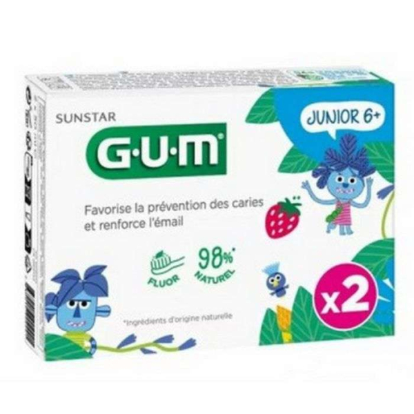GUM - Junior 6+ pack 2 dentifrices