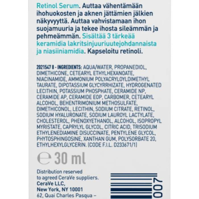 CERAVE - Serum resurfacant au retinol 30 ml | LE PARA