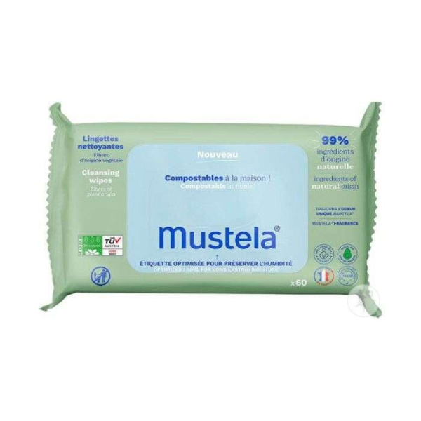 MUSTELA - Lingettes nettoyantes * 60