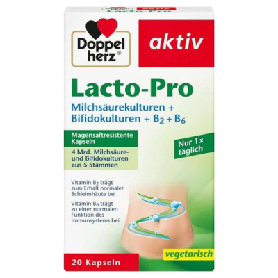 DOPPELHERZ - Lacto pro 20 capsules | LE PARA