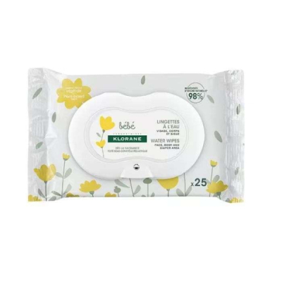 KLORANE - Bebe lingettes nettoyantes douces pack de 25