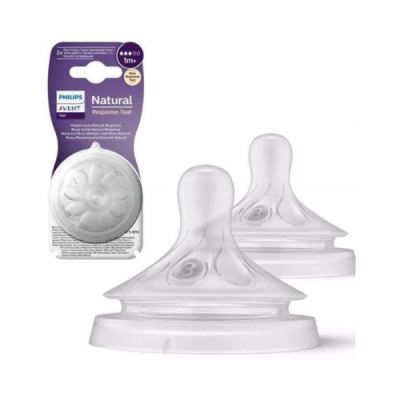 AVENT - Natural tetine response 1mois + debit 3 | LE PARA