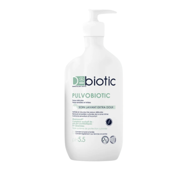 D BIOTIC - Pulvobiotic soin lavant extra doux ph 5.5 peau sensible irrite 500ml