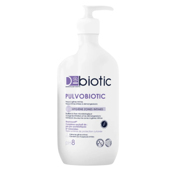 D BIOTIC - Pulvobiotic hygiene zone intime ph 8 peau irrite 500ml