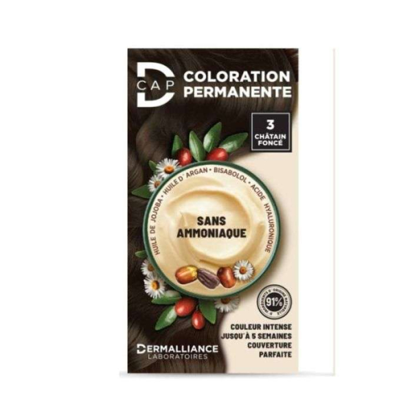 D-CAP - Coloration permanente n 3 chatain fonce