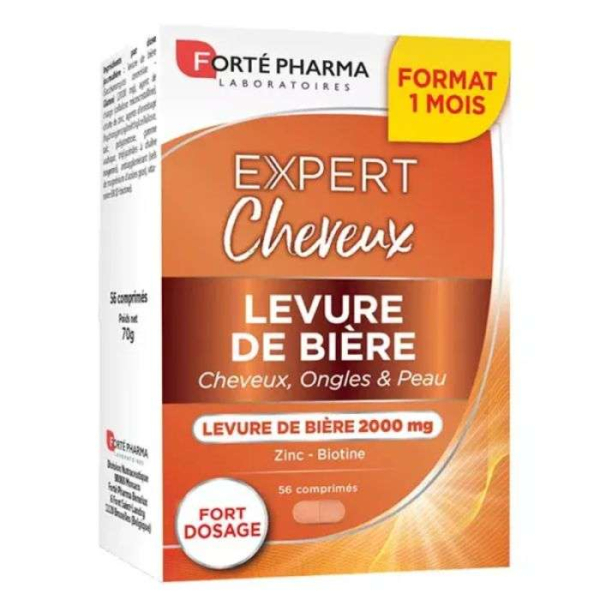 FORTE PHARMA - Expert cheveux levure de biere 56 comprimes