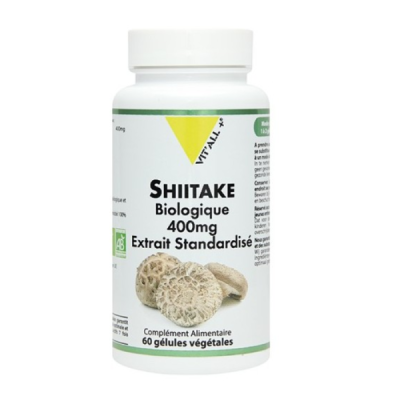 VIT'ALL+ - Shiitake biologique 400 mg 60 gelules | LE PARA