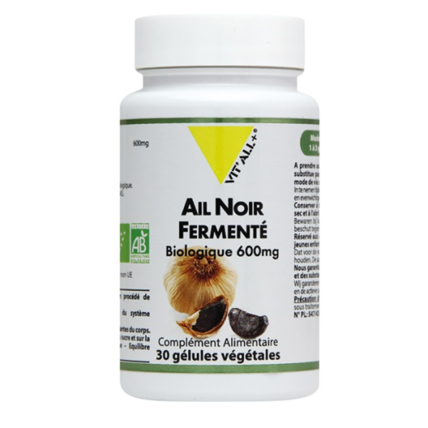 VIT'ALL+ - Ail noir fermente biologique 600 mg 30 gelules