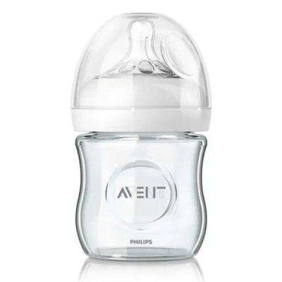 AVENT - Biberon natural en verre 0m+ 120 ml | LE PARA