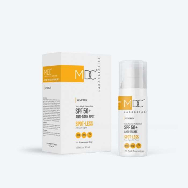 MDC - Synergy ecran solaire spf 50 spotless tous types de peaux 50 ml