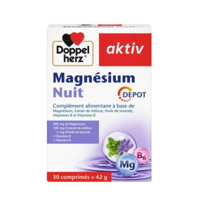 DOPPELHERZ - Aktiv magnesium nuit 30 comprimes | LE PARA