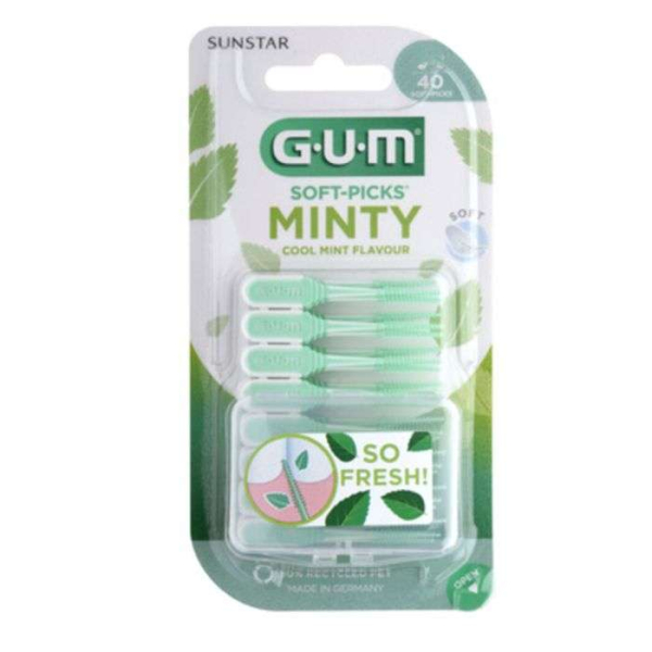 GUM - Soft picks minty s pack de 40 ref 669